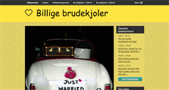 Desktop Screenshot of billigebrudekjoler.dk