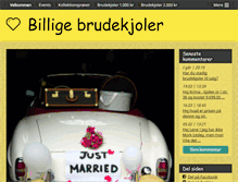 Tablet Screenshot of billigebrudekjoler.dk